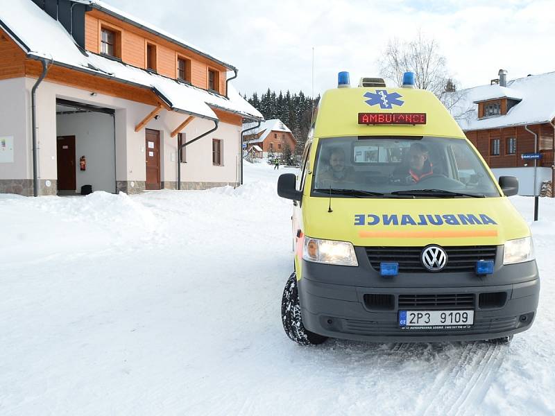 Otevření nového výjezdového místa zdravotnické záchranné služby na Modravě.
