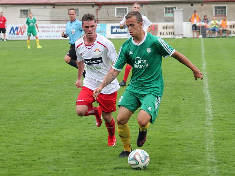 Divize 2016/2017: SK Klatovy 1898 (bílé dresy) - 1. FC Karlovy Vary 1:3