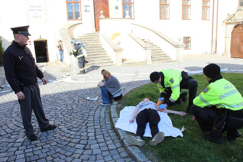 V městském muzeu a zámku Horažďovice se konalo taktické cvičení