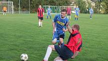 Fotbalisté TJ Sokol Měčín (na archivním snímku) porazili v pátém kole okresní III. třídy soupeře ze Železné Rudy vysoko 8:4.