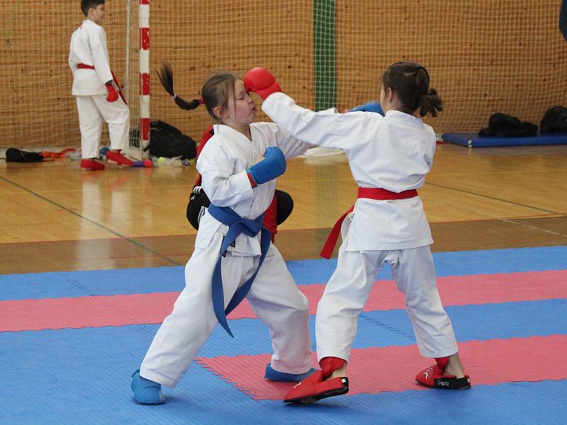 Krajská liga mládeže v karate v Klatovech.