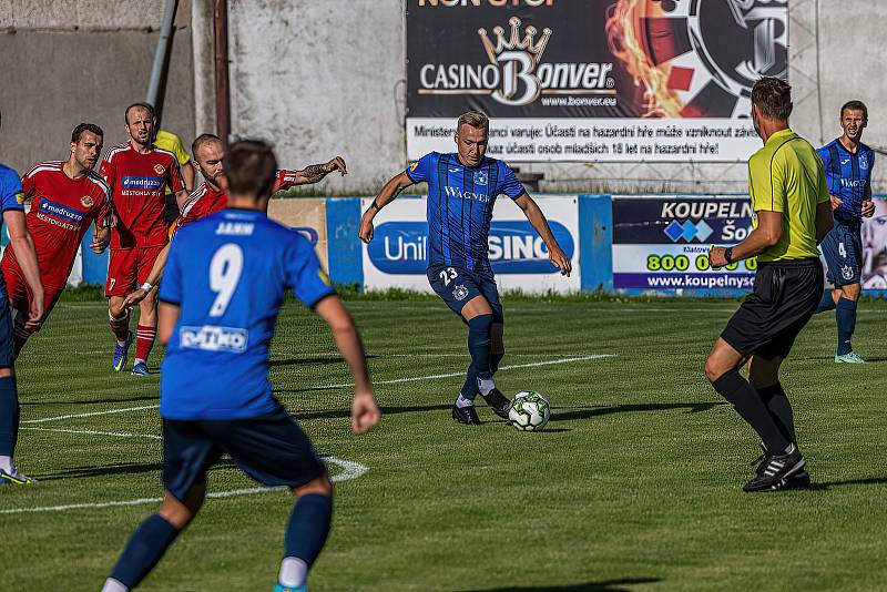 Letní příprava: SK Klatovy 1898 - TJ Jiskra Domažlice (modří) 0:5.