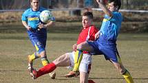 1. A třída: Luby (v červeném) - Nepomuk 1:0.