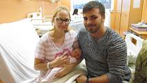 DIANA BÍLÁ z Nýrska se narodila v klatovské porodnici 29. října v 18.51 hodin (3130 g, 52 cm). Rodiče Jana a Lukáš věděli, že čekají holčičku, kterou přivítali na porodním sále společně. Ze sestřičky mají radost také Lukáš (9) a Tobiáš (3).