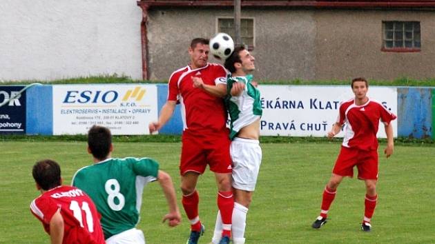 V posledním kole podlehly divizní Klatovy Vltavínu 0:4