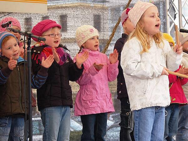 Velikonoční koncert dětí z Mateřské školy ve Studentské ulici v Klatovech.