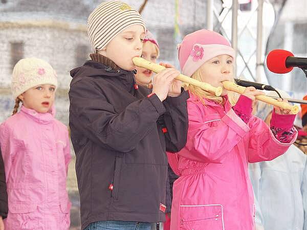 Velikonoční koncert dětí z Mateřské školy ve Studentské ulici v Klatovech.