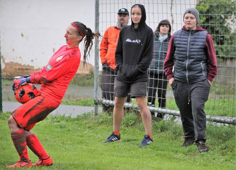 Letní DAFL, 10. kolo: Topovky Řenče (modré) - PS Křeč Mochtín 4:1.