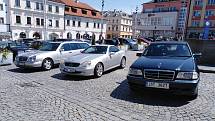 Sraz vozů značky Mercedes v Klatovech.
