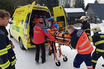 Jedenáctiletý lyžař narazil na Šumavě do sloupu lanovky.