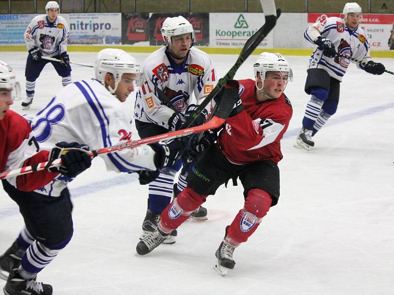 2. liga 2016/2017: SHC Klatovy (červené dresy) - HC Děčín 1:4