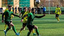 17. kolo FORTUNA divize A: FC Rokycany (zelení) - Přeštice 2:3.