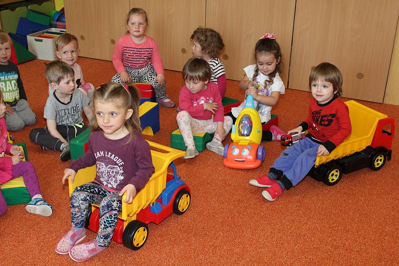 Dvouleté děti v MŠ Horažďovice Na Paloučku.