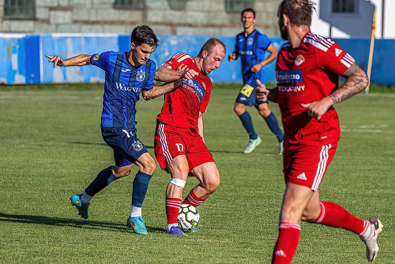 Letní příprava: SK Klatovy 1898 - TJ Jiskra Domažlice (modří) 0:5.