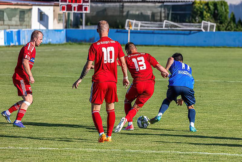 Letní příprava: SK Klatovy 1898 - TJ Jiskra Domažlice (modří) 0:5.