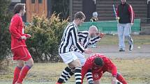 Zimní turnaj v Sušici: Klatovy (v červeném) - Nýrsko 5:0.