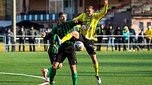 17. kolo FORTUNA divize A: FC Rokycany (zelení) - Přeštice 2:3.