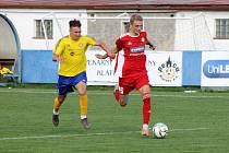 SK Klatovy 1898 (červení) vs. SK SENCO Doubravka, archivní snímek.