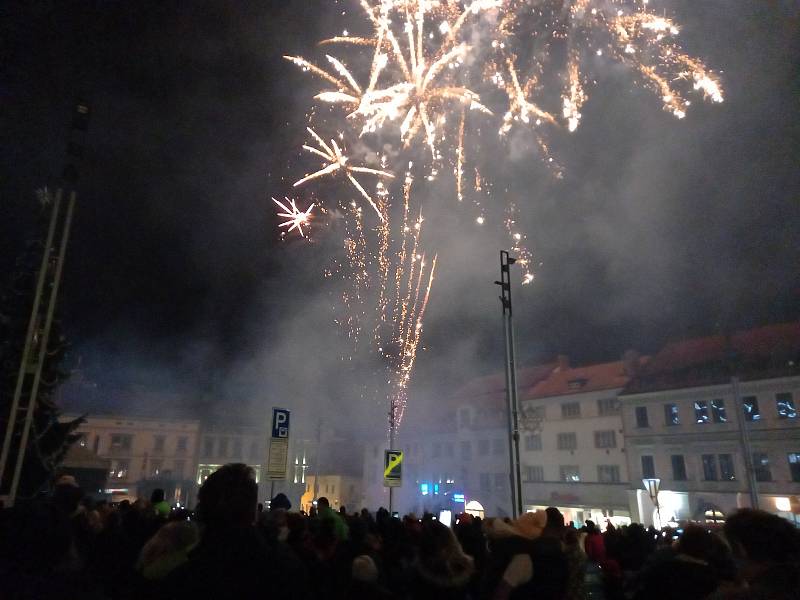 Koncert Petra Koláře a přivítání nového roku v Klatovech.