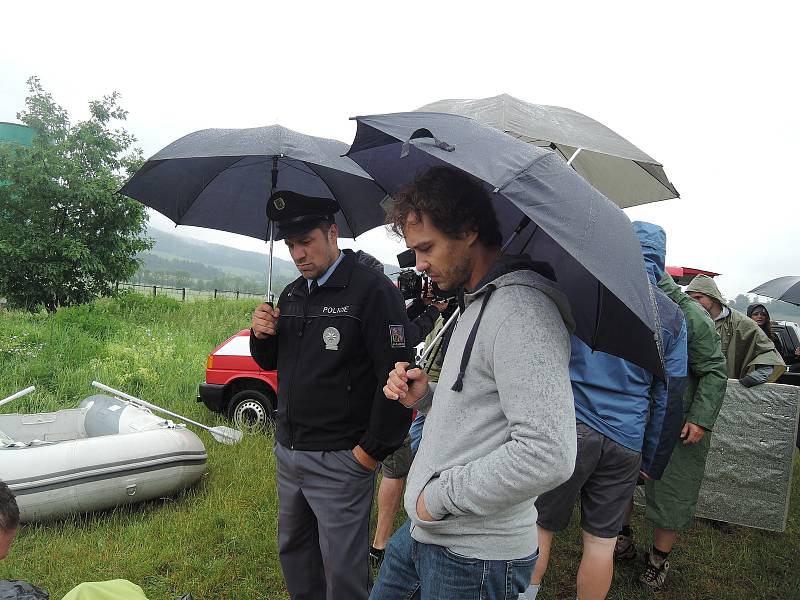 Snímky z natáčení 6., 7. a 8. dílu třetí řady Policie Modrava.