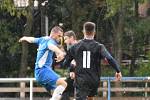 4. kolo I. B třídy (skupina B): TJ Sokol Štěnovice - TJ Sokol Pačejov (na snímku fotbalisté v černých dresech) 6:1.