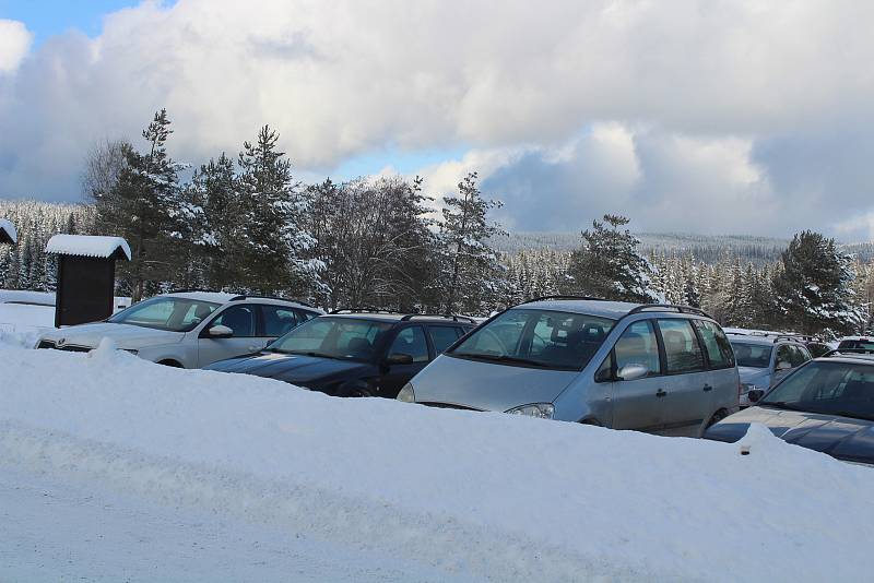 Šumava v sobotu 9. ledna.