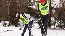 Policisté na Šumavě vyrazili na kontrolu lyžařských stop