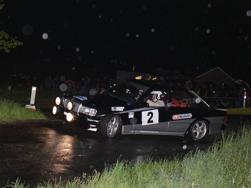 Posádky na tratích šumavských rallye