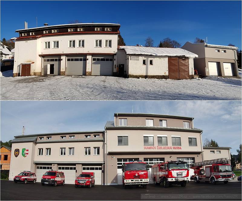 Hasičská zbrojnice v Železné Rudě.