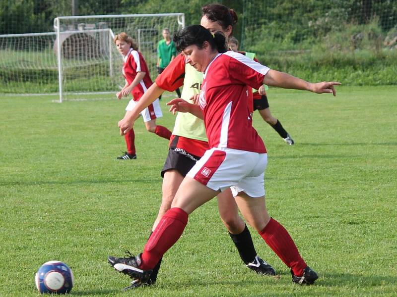 Letní Dívčí amatérská fotbalová liga Kobra A - Kobra B 0:0.