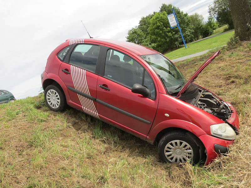 Dopravní nehoda u Soustova na Klatovsku.