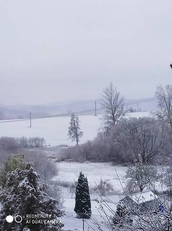 Sněhová nadílka od čtenářky Klatovského deníku.