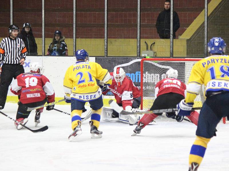 2. liga 2017/2018: Klatovy (červené dresy) - Písek 5:2