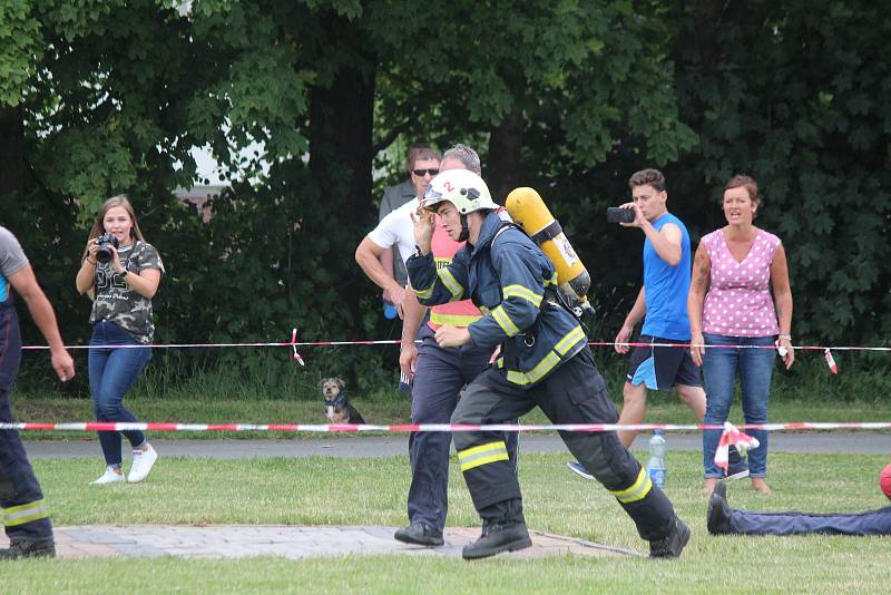Železný hasič v Lubech.