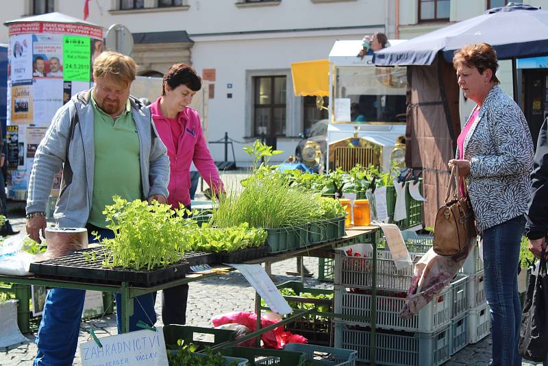 Farmářské trhy v Klatovech.