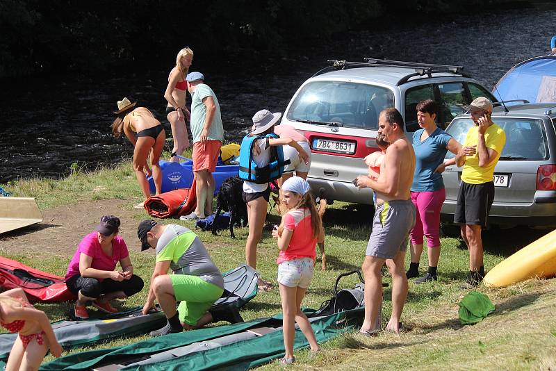 Otava a tábořiště v Sušici.