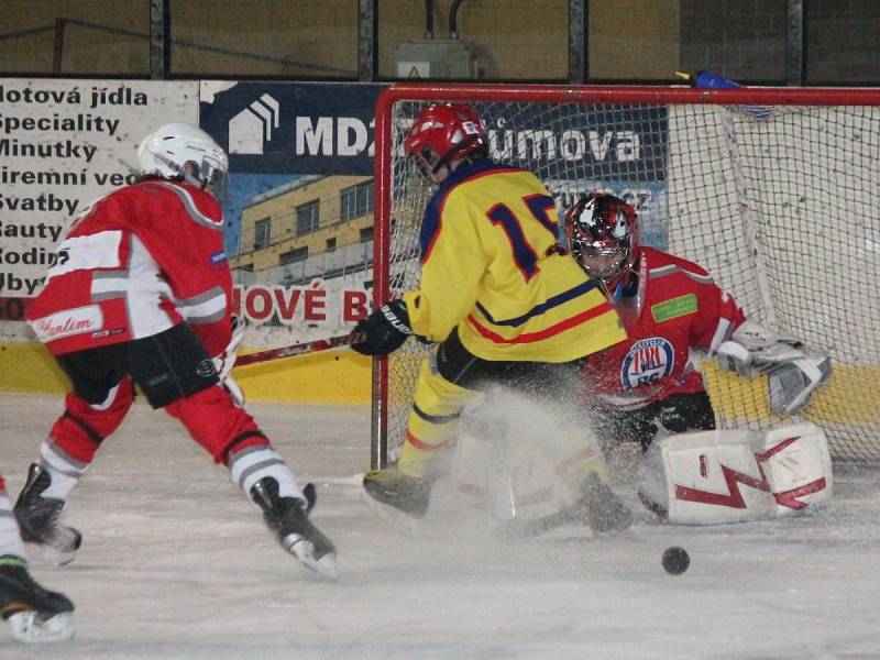 Žákovská liga starších žáků HC Klatovy - HC České Budějovice 4:3.