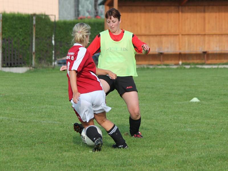 Letní Dívčí amatérská fotbalová liga Kobra A - Kobra B 0:0.