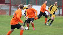 Fotbal, 1. B třída, sk. B: Chanovice (oranžoví) - Hradešice