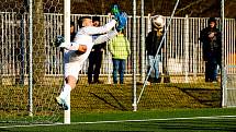 17. kolo FORTUNA divize A: FC Rokycany (zelení) - Přeštice 2:3.