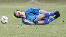 Krajský přebor mužů: Horažďovice (v modrém) - Stod 2:1.