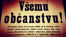 Výstava Osudový březen 1939 v kině v Klatovech