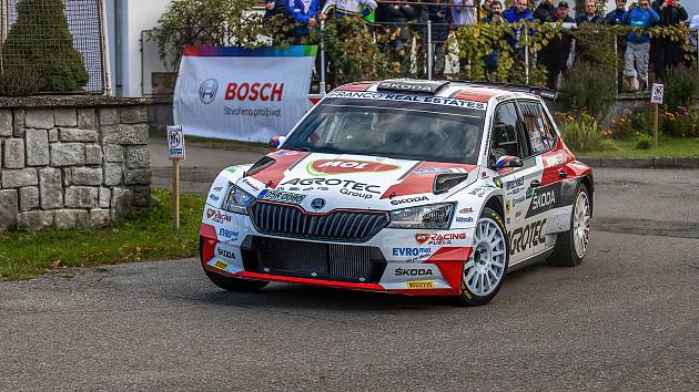 Jan Kopecký v sobotní etapě Invelt Rallye Pačejov.