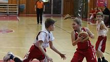 Krajský přebor nejmladších minižáků U11 2017/2018: Klatovy hoši - Klatovy dívky 58:39 a 63:40