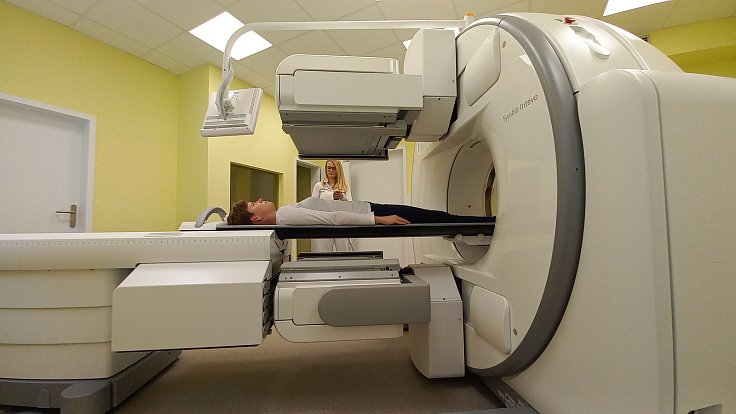 Zobrazovací systém SPECT/CT v Klatovské nemocnici.