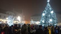 Rozsvícení vánočního stromu v Horažďovicích.