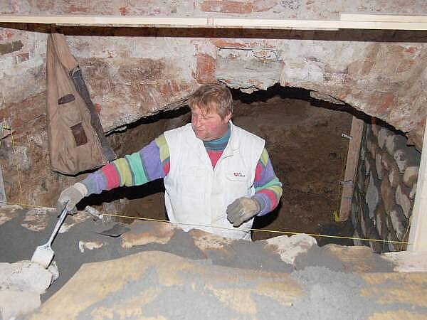 Opravy klatovských katakomb