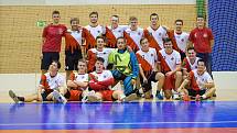 2. kolo Poháru Českého florbalu: Sport Club Klatovy (červenobílí) vs. SK Meťák České Budějovice 15:4.