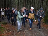 Prezident Petr Pavel zavítal na Šumavě do návštěvnického centra národního parku na Srní a poté se vydal do vlčího výběhu, kde se mu ukázalo jedenáct ze třinácti tamních vlků.