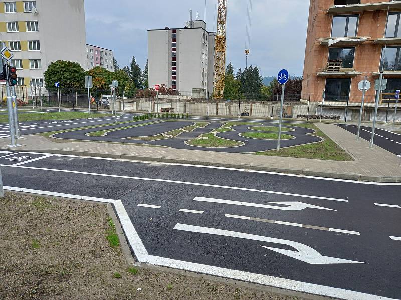 Nové dopravní hřiště v Klatovech.